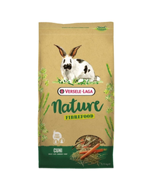 VERSELE-LAGA Cuni Nature Fibrefood - light & sensitive pentru iepuri și iepuri pitici  8 kg