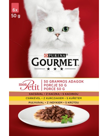 GOURMET Mon Petit Mix carne de pasăre (6x50 g)