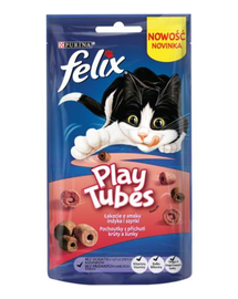 FELIX Play Tubes curcan și șuncă 50 g