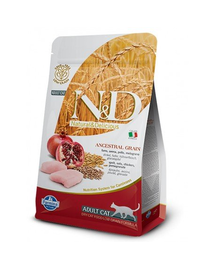 FARMINA N&D Ancestral Low Grain Cat Chicken&Pomegranate Hrana uscata pentru pisici adulte, pui si rodie 5 kg