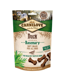 CARNILOVE Semi Moist Snacks recompense moi pentru caini, cu rata si rozmarin 200 g