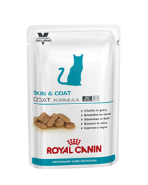 ROYAL CANIN Cat Skin&Coat 12 x 85 gr hrana umeda dietetica pentru pisici adulte cu piele sensibila