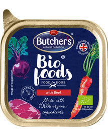 BUTCHER'S BIO pate cu vita pentru caini 150 g
