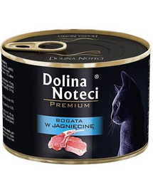 DOLINA NOTECI Premium Bogată în miel - pentru pisici adulte 185 g