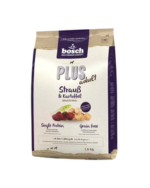 BOSCH Plus Hrana uscata caini, cu strut si cartofi 2.5 kg