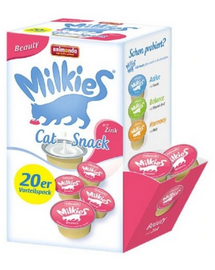 ANIMONDA Milkies Beauty lapte pentru pisici cu zinc 20x15 g