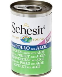 SCHESIR Hrană umedă pentru pisoi, cu file de pui și aloe 140 g