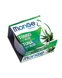 MONGE Fruit Kitten hrană pentru pisoi, cu ton și aloe 80 g