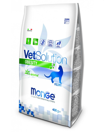 MONGE Vet Solution Obesity hrană uscată dietetică pentru pisici supraponderale 400g