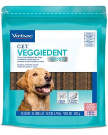 VIRBAC Veggiedent Fresh L (>30 kg) Recompense caini pentru igiena orala 15 buc.