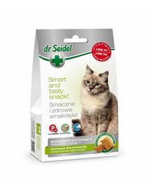 DR SEIDEL gustări pisici imunitate beta glucan și omega 3 50 g