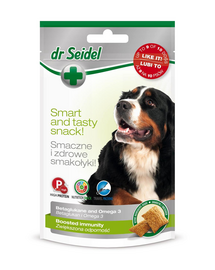 DR SEIDEL gustări câini imunitate beta glucan și omega 3 90 g
