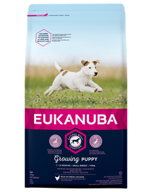 EUKANUBA Puppy Small Breeds Chicken hrana uscata caini juniori de talie mica 3 kg