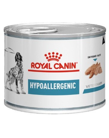 ROYAL CANIN Dog Hypoallergenic hrana umeda caini adulti cu reactii adverse la alimente 200 g