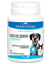 FRANCODEX Pastă de dinți pudră pentru câini și pisici 70 g