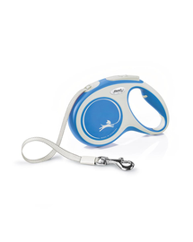 FLEXI New Comfort lesa automata cu banda pentru caini, albastru, marimea M, 5 m