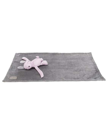 TRIXIE Set Junior pătură și jucărie 75 x 50 cm, gri/liliac