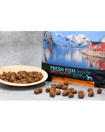 COUNTRY&NATURE Oceanic White Fish Recipe Hrana uscata caini adulti de talii medii si mari, cu peste alb oceanic 100 g