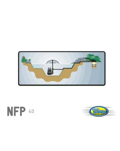 AQUA NOVA filtru cu presiune 40L, cu lampă UV 24W încorporată, putere 20000L