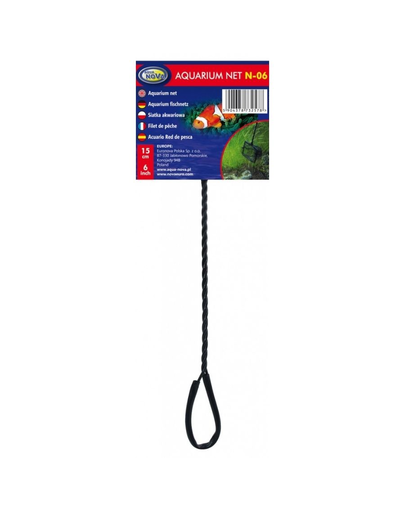 AQUA NOVA Plasa pentru prinderea pestilor din acvariu, 15 cm