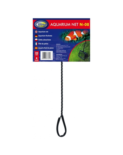 AQUA NOVA Plasa pentru prinderea pestilor din acvariu, 20 cm