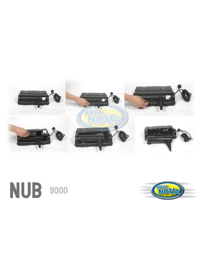 AQUA NOVA Filtru de preaplin Nub-9000, capacitate 48 l + Lampă UV, 9 W