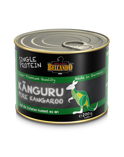BELCANDO Single Protein hrana umeda pentru caini, cu carne de cangur, 200 g