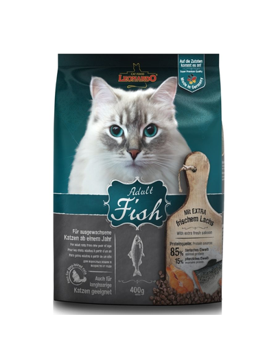 LEONARDO Adult Ocean Fish&Rice hrana uscata pisici adulte, cu peste si orez 0,4 kg