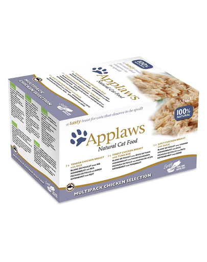 APPLAWS Cat Pot Multipack Chicken Selection hrana umeda pentru pisici 32 x 60 g