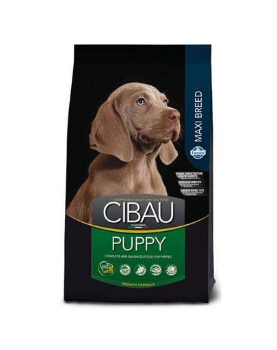 CIBAU Maxi Puppy Hrana uscata pentru catei de rasa mare 12 + 2 kg GRATIS