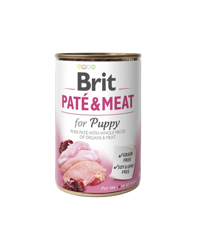 BRIT Pate & meat Puppy chicken & turkey 400g