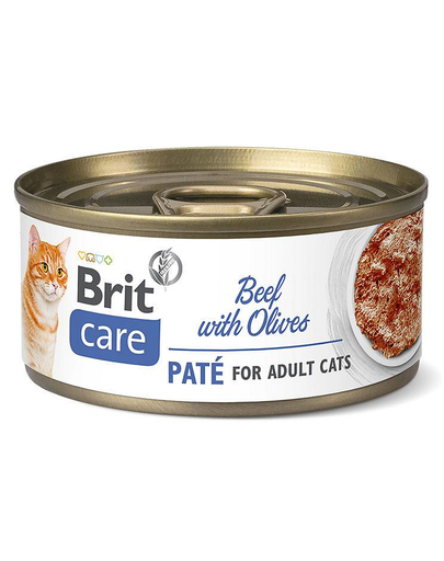 BRIT Care Cat Adult Beef with Olives hrana umeda pisici adulte, cu vita si masline 70 g