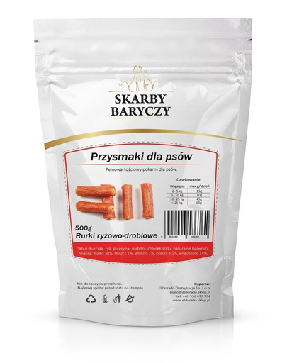 SKARBY BARYCZY Recompense din orez si pui pentru cainii de toate rasele 500g