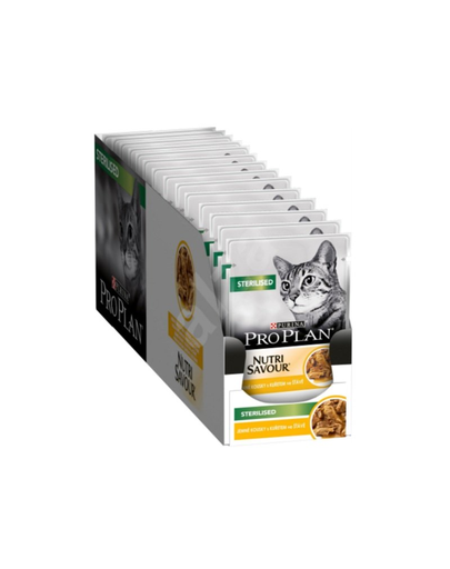 PURINA PRO PLAN Sterilised hrana umeda pisici sterilizate, cu pui 26 x 85 g