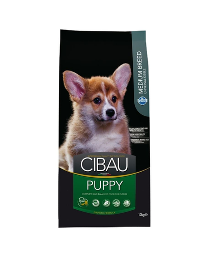 CIBAU Medium Puppy 12+2 kg hrana catei si femele gestante rasa medie