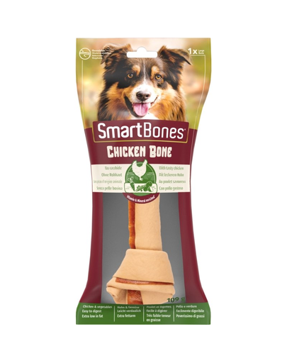 SmartBones Recompense pentru caini, cu pui si legume, large, 1 buc.