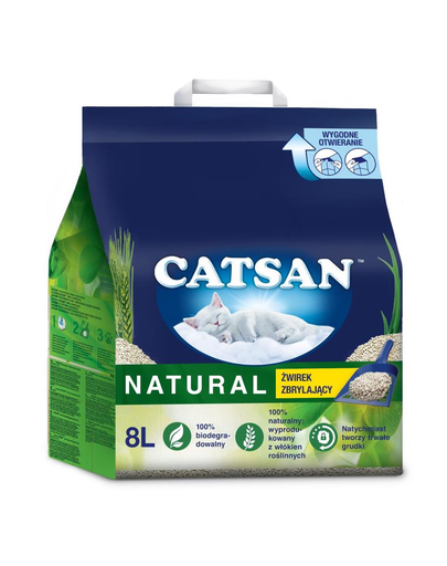 CATSAN Natural Nisip pentru litiera pisicilor 8L