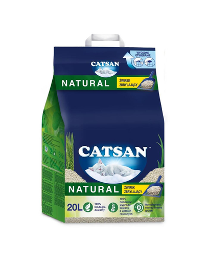 CATSAN Natural Nisip pentru litiera pisicilor 20L