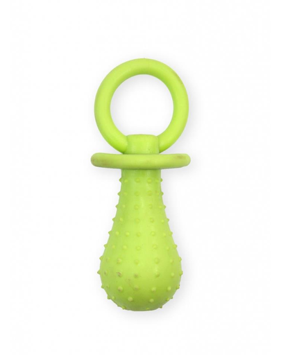 PET NOVA DOG LIFE STYLE Jucarie suzeta pentru caini, 14cm, galbena, aroma de menta