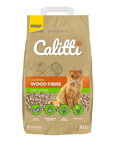 CALITTI Wood Fibre Asternut igienic universal din fibre de lemn 10L