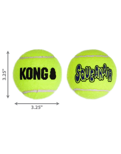 KONG SqueakAir Ball L 2 buc minge tenis pentru caini