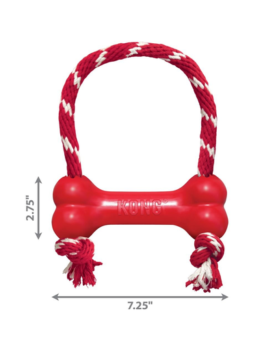 KONG Goodie Bone with Rope M jucarie pentru caini