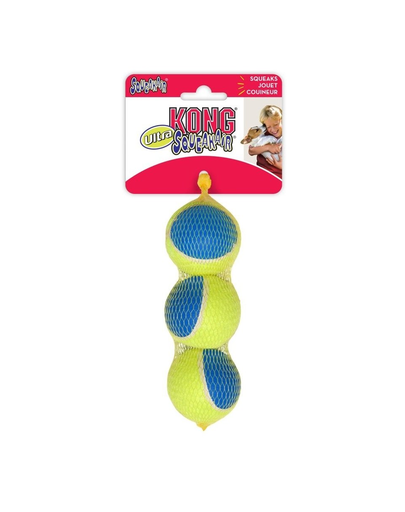 KONG Ultra SqueakAir Ball M 3 buc minge pentru caini