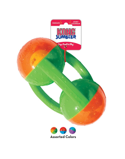 KONG Jumbler Tri L/XL jucarie pentru caini cu teava
