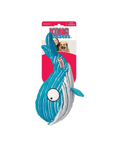 KONG Cuteseas Whale caracatita de plus jucarie pentru caini S