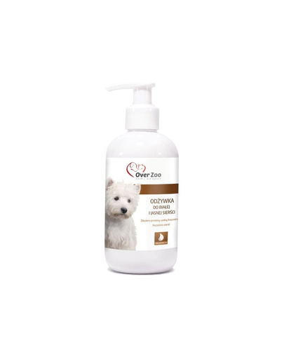 OVER ZOO Balsam pentru câini cu blană albă 250 ml