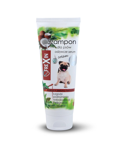 FREXIN Sampon pentru cainii cu pielea sensibila, cu ceai verde si ulei de cocos, 220 g