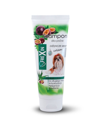 FREXIN Sampon pentru cainii cu par lung, fructul pasiunii si aloe, 220 g