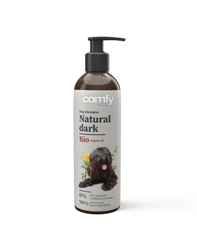 COMFY Natural Dark  Sampon pentru caini evidentierea culorii inchise a blanii 250 ml