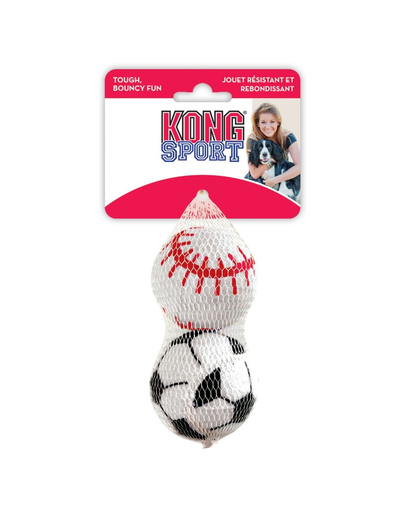 KONG Sport Balls L 2 buc minge pentru caini cauciuc